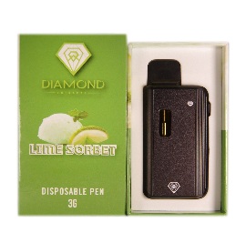 Buy Diamond Concentrates Lime Sorbet Disposable Pen UK online — tropical lime and sour berry flavors with deeply sedating, sleep-inducing effects perfect for evening wind-downs. Discreet UK delivery guaranteed.